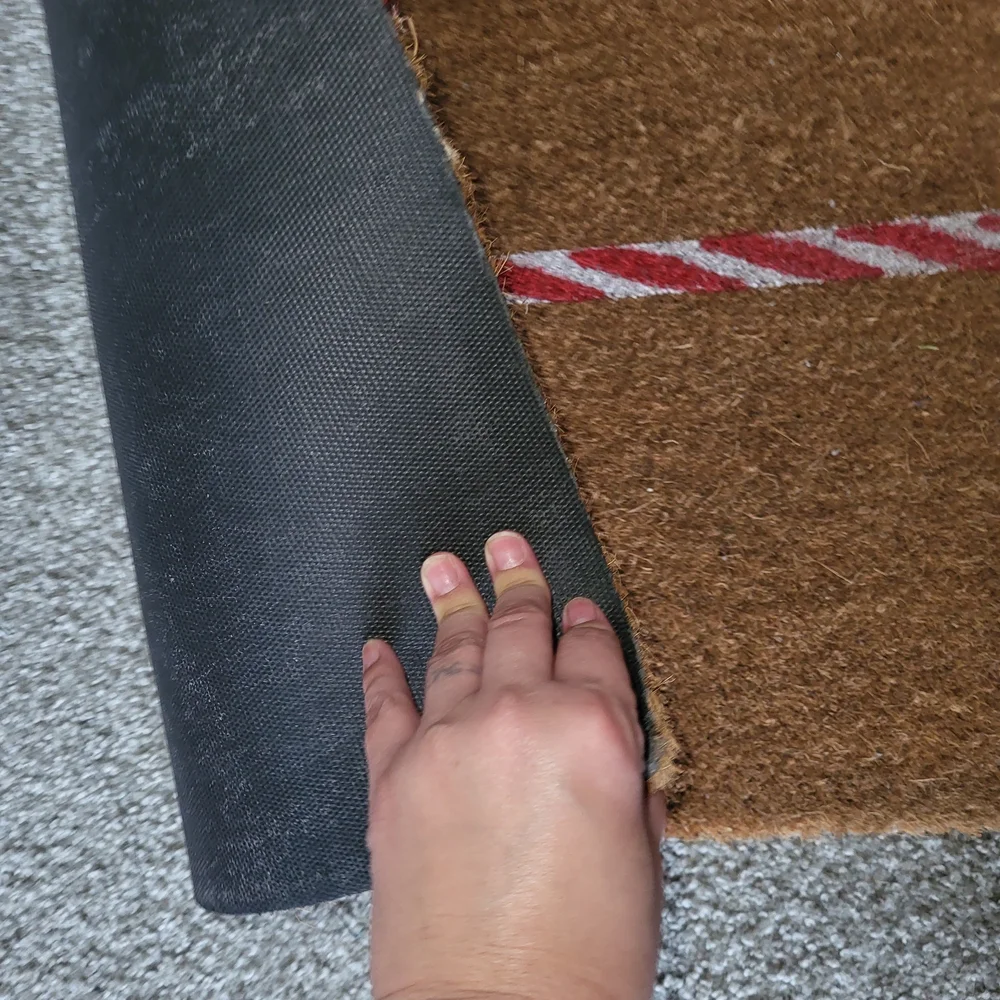 Festive Brown and Red Doormat